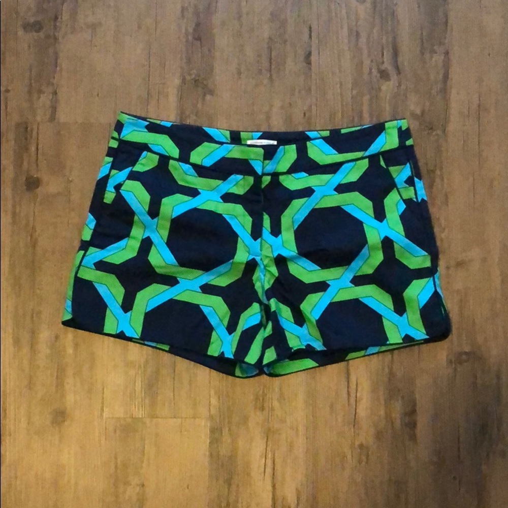 Navy Printed Shorts